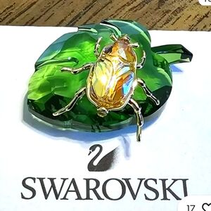Swarovski Beatle on a leaf